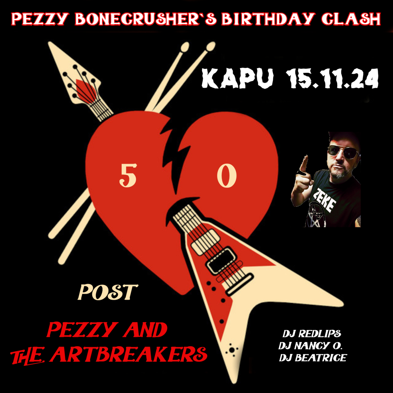 Pezzy Birthday Clash Flyer